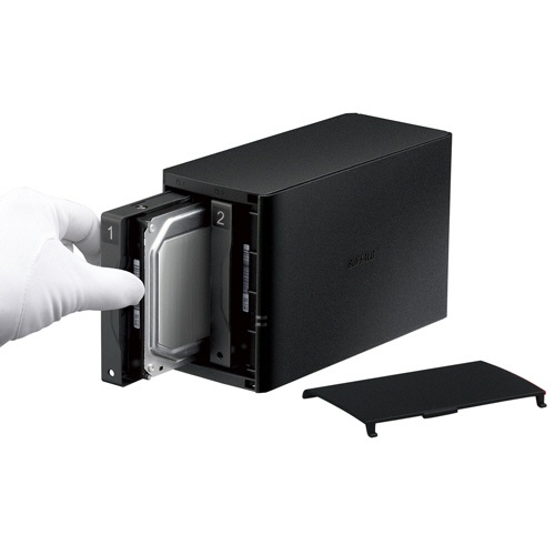 バッファロー　ＬｉｎｋＳｔａｔｉｏｎ　ＲＡＩＤ機能搭載　ネットワーク対応ＨＤＤ　８ＴＢ　ＬＳ２２０Ｄ０８０２Ｇ　１台4