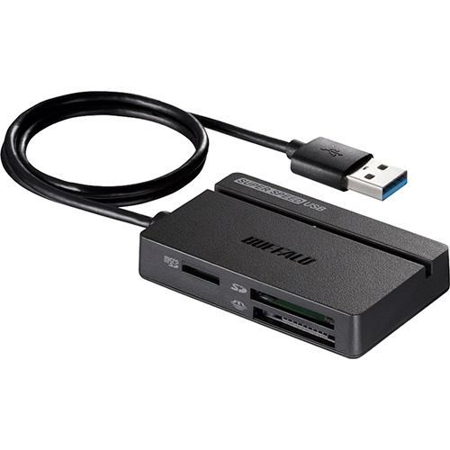 バッファロー　ＵＳＢ３．０　マルチカードリーダー　スタンダード　ブラック　ＢＳＣＲ１００Ｕ３ＢＫ　１個1