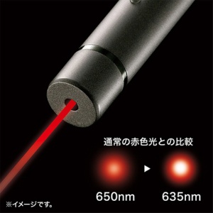 サンワサプライ　高輝度赤色レーザーポインター　ガンメタリック　ＬＰ－ＲＤ３１４ＧＭ　１本6