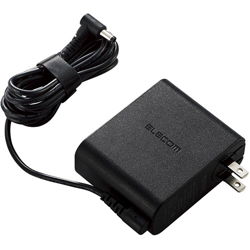 たのめーる エレコム ノートパソコン用acアダプタ 回転スイングプラグ 東芝 Dynabook65w 19v 丸コネクタタイプ Acdc 1965tobk 1個の通販