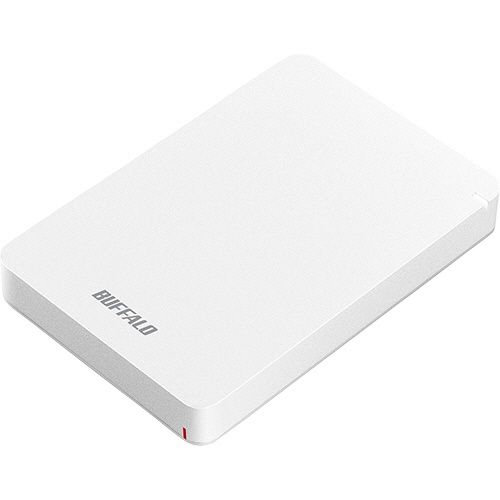 バッファロー　ＭｉｎｉＳｔａｔｉｏｎ　ＵＳＢ３．１（Ｇｅｎ１）対応　耐衝撃ポータブルＨＤＤ　２ＴＢ　ホワイト　ＨＤ－ＰＧＦ２．０Ｕ３－ＢＷＨＡ　１台1