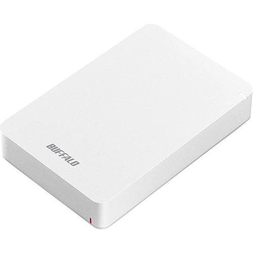 バッファロー　ＭｉｎｉＳｔａｔｉｏｎ　ＵＳＢ３．１（Ｇｅｎ１）対応　耐衝撃ポータブルＨＤＤ　４ＴＢ　ホワイト　ＨＤ－ＰＧＦ４．０Ｕ３－ＧＷＨＡ　１台1
