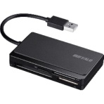 バッファロー　ＵＳＢ２．０　マルチカードリーダー／ライター　ケーブル収納モデル　ＢＳＣＲ３００Ｕ２