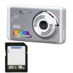 コンパクトデジタルカメラ　ＪＯＹ５１０ＦＥＳＷＨ　＋　１６ＧＢ　ＳＤＨＣメモリカード　１セット
