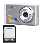 コンパクトデジタルカメラ　ＪＯＹ５１０ＦＥＳＷＨ　＋　３２ＧＢ　ＳＤＨＣメモリカード　１セット