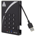 Ａｐｒｉｃｏｒｎ　Ａｅｇｉｓ　Ｐａｄｌｏｃｋ　暗証番号対応ポータブルＨＤＤ　Ａ２５－３ＰＬ２５６