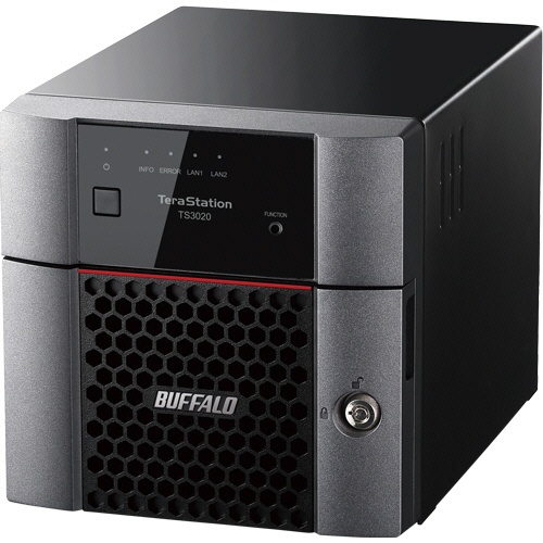 バッファロー　ＴｅｒａＳｔａｔｉｏｎ　ＮＡＳ専用ＨＤＤ搭載　法人向けＮＡＳ　デスクトップモデル　２ドライブ　４ＴＢ　ＴＳ３２２０ＤＮ０４０２　１台1