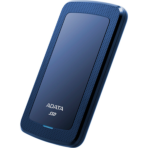 たのめーる】A-DATA USB3.1対応 ポータブルSSD 480GB ブルー ASV300 