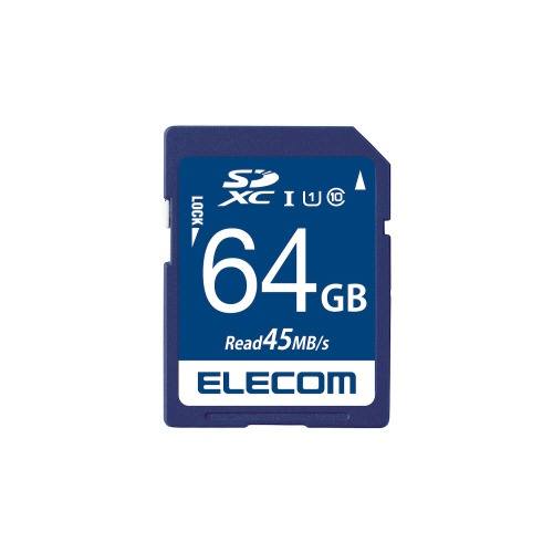 エレコム　データ復旧ＳＤＸＣカード（ＵＨＳ－Ｉ　Ｕ１）　６４ＧＢ　ＭＦ－ＦＳ０６４ＧＵ１１Ｒ　１枚1