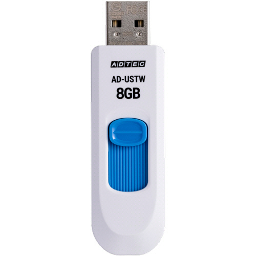 たのめーる】アドテック USB2.0 スライド式フラッシュメモリ 8GB