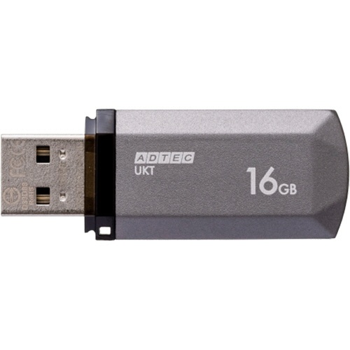 アドテック　ＵＳＢ２．０　キャップ式フラッシュメモリ　１６ＧＢ　ミッドナイトシルバー　ＡＤ－ＵＫＴＭＳ１６Ｇ－Ｕ２Ｒ　１個2