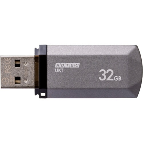 アドテック　ＵＳＢ２．０　キャップ式フラッシュメモリ　３２ＧＢ　ミッドナイトシルバー　ＡＤ－ＵＫＴＭＳ３２Ｇ－Ｕ２Ｒ　１個2