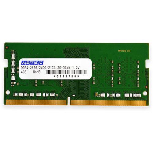 たのめーる】アドテック DDR4-2666 260Pin SO-DIMM 16GB ADS2666N-16G ...