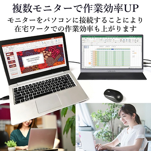 ＹＡＭＡＺＥＮ　Ｑｒｉｏｍ　モバイルモニター　１５．６型　ＱＭＭ－１５６Ｒ　１台2