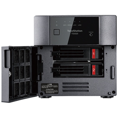 バッファロー　ＴｅｒａＳｔａｔｉｏｎ　ＮＡＳ専用ＨＤＤ搭載　法人向けＮＡＳ　デスクトップモデル　２ドライブ　６ＴＢ　ＴＳ３２２０ＤＮ０６０２　１台6