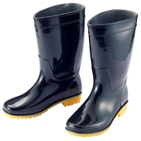 アイトス　衛生長靴　２４.０ｃｍ　ブラック　ＡＺ－４４３８－２４.０　１足