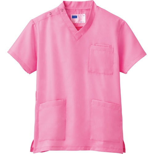 自重堂　ＷＨＩＳｅＬ　男女兼用スクラブ　ツイル　ピンク　Ｌサイズ　ＷＨ１１４８５－０６１－Ｌ　１着1