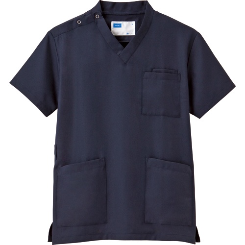 自重堂　ＷＨＩＳｅＬ　男女兼用スクラブ　ツイル　ネービー　ＳＳサイズ　ＷＨ１１４８５－０２９－ＳＳ　１着1
