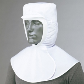 アイトス　衛生頭巾　ポプリン　ホワイト　フリーサイズ　８６１０８２－００１　１個