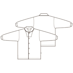 トンボ　前開きシャツ　ＣＲ８３６　ローズピンク　Ｓサイズ　ＣＲ８３６－１４－Ｓ　１枚2