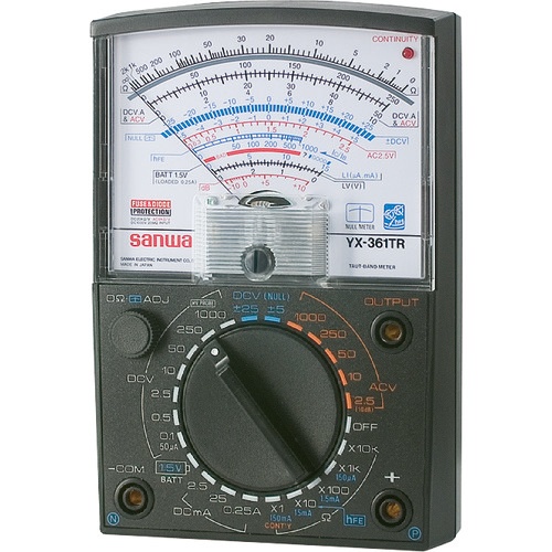 三和電気計器　アナログマルチテスタ　１０００Ｖ測定可能　ＹＸ－３６１ＴＲ　１台1