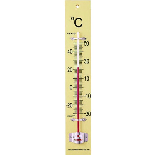 佐藤計量器製作所　板付温度計（フック箱）－３０－５０℃　１５１０－００　１個1