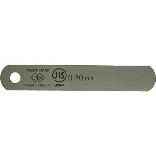 永井ゲージ製作所　ＤＩＡ　ＪＩＳ規格すきまゲージリーフ０．３０×７５Ａ型　７５Ａ０．３０　（０．３０Ｘ１２．７Ｘ７５ＭＭ）　１個1