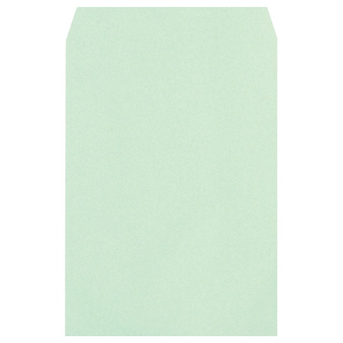 たのめーる】ハート 透けないカラー封筒 角2 パステルブルー 100g/m2 〒枠なし XEP491 1パック(100枚)の通販