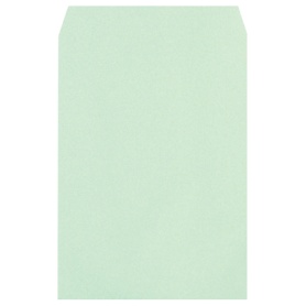 ハート　透けないカラー封筒　角２　パステルグリーン　１００ｇ／ｍ2　〒枠なし　ＸＥＰ４９０　１パック（１００枚）