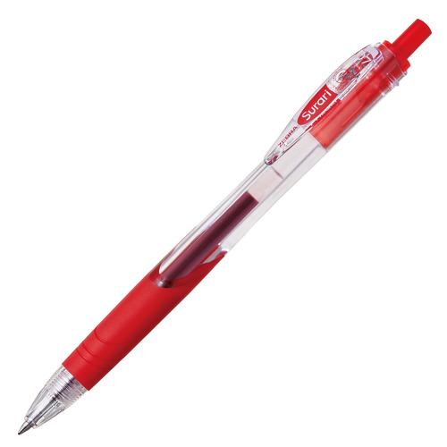 【クリックでお店のこの商品のページへ】ゼブラ 油性ボールペン スラリ 0.7mm 赤 BN11-R 1本 BN11-R