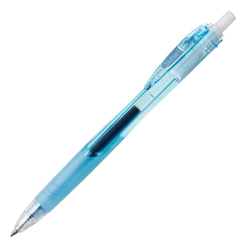 【クリックでお店のこの商品のページへ】ゼブラ 油性ボールペン スラリ 0.7mm 黒 (軸色 ライトブルー) BN11-LB 1本 BN11-LB