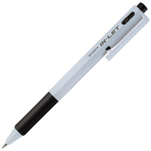【クリックでお店のこの商品のページへ】ゼブラ 油性ボールペン インレット・ホワイト 0.7mm 黒 BN15-BK 1本 BN15-BK