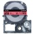 キングジム　テプラ　ＰＲＯ　テープカートリッジ　パステル　１８ｍｍ　赤／黒文字　ＳＣ１８Ｒ－５Ｐ　１パック（５個）