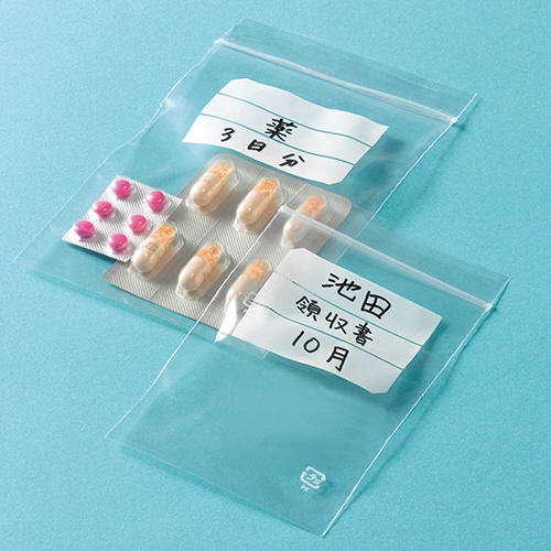 ジャパックス　書き込めるチャック付ポリ袋　ヨコ１２０×タテ１７０×厚み０．０４ｍｍ　ＷＧＦ－４　１パック（１００枚）3