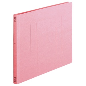 ＴＡＮＯＳＥＥ　フラットファイル（スタンダードカラー）　Ａ４ヨコ　１５０枚収容　背幅１８ｍｍ　ピンク　１パック（１０冊）