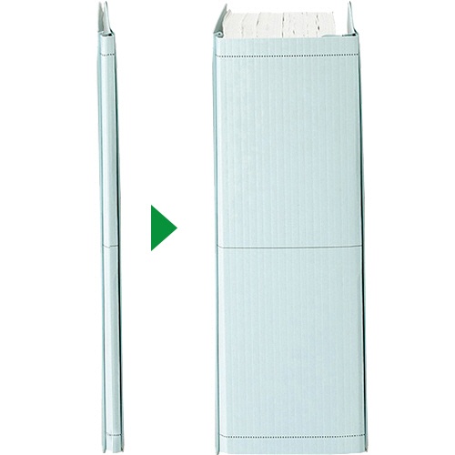 ＴＡＮＯＳＥＥ　背幅伸縮フラットファイル　Ａ４タテ　１０００枚収容　背幅１３－１１３ｍｍ　黄　１冊2