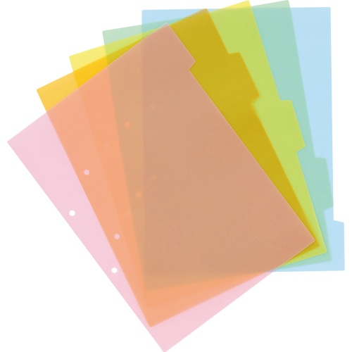 ＴＡＮＯＳＥＥ　インデックス（ＰＰ）　Ａ４タテ　２穴　５山　１パック（２組）2