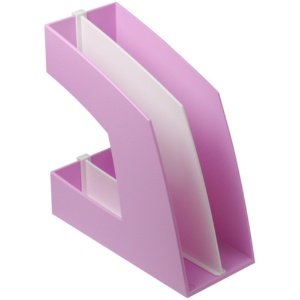 ソニック　ファイルボックス　仕切板付　Ａ４タテ　背幅１０７ｍｍ　ピンク　ＦＢ－７０８－Ｐ　１個1
