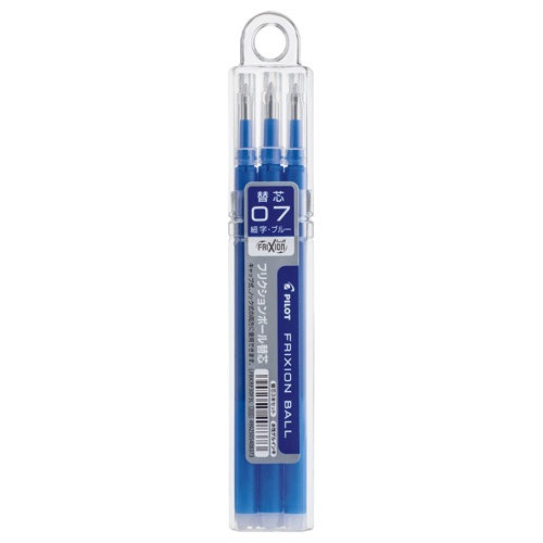 パイロット　ゲルインキボールペン　フリクションボール替芯　０．７ｍｍ　ブルー　キャップ式ノック式両用　ＬＦＢＫＲＦ３０Ｆ３Ｌ　１パック（３本）1