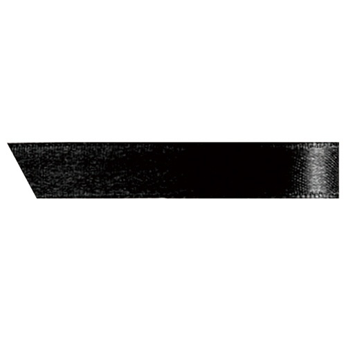 ヘッズ　片面サテンリボン　幅１０ｍｍ×３０ｍ　ブラック　１０９０Ｒ　１巻1