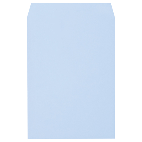 キングコーポレーション ソフトカラー封筒 角2 100g/m2 ブルー