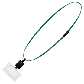 コクヨ　吊り下げ名札セット（リール式・ハードケース）（アイドプラス）　ＩＤ・ＩＣカード用　緑　ナフ－Ｒ２８０Ｇ　１個