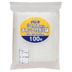 ジャパックス　チャック付ポリ袋　ヨコ２００×タテ２８０×厚み０.０８ｍｍ　ＶＧＩ－８　１パック（１００枚）
