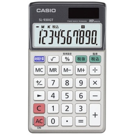 カシオ　手帳タイプ電卓　１０桁　ＳＬ－９３０ＧＴ－Ｎ　１台