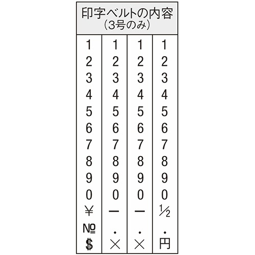 シヤチハタ　回転ゴム印　エルゴグリップ　欧文４連　３号　ゴシック体　ＣＦ－４３Ｇ　１個4
