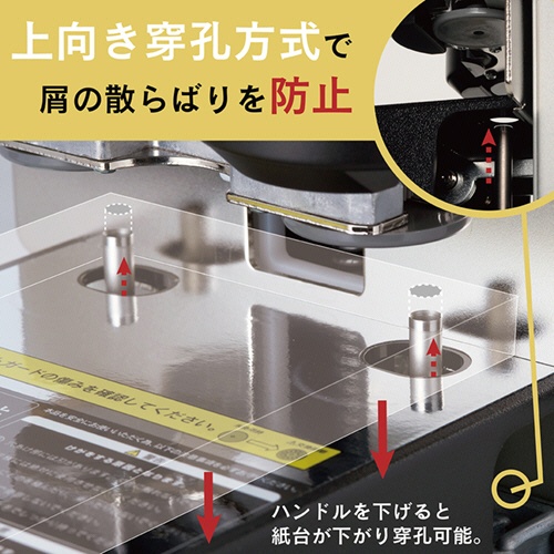 カール事務器　強力２穴パンチ　２２０枚穿孔　ＨＤ－５２０Ｎ　１台3