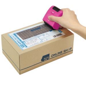 プラス　個人情報保護スタンプ　ローラーケシポン　ワイド　本体　ピンク　ＩＳ－５１０ＣＭ　１個3