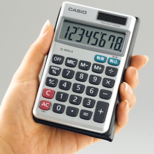 カシオ　電卓　８桁　手帳サイズ　ＳＬ－９００ＬＡ－Ｎ　１台2