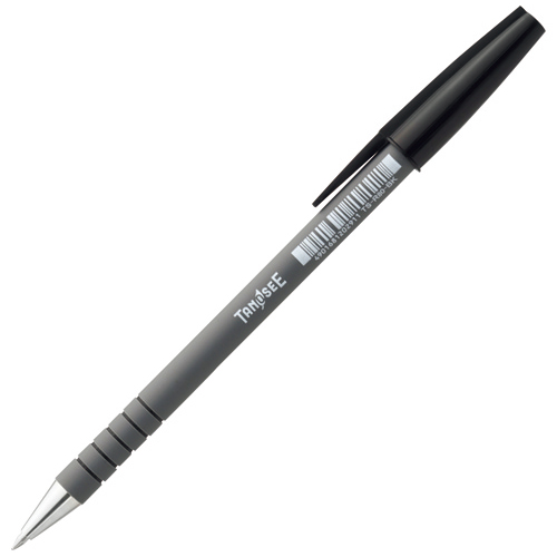 【クリックで詳細表示】TANOSEE キャップ式油性ボールペン 0.7mm 黒 1本 TS-R80-BK