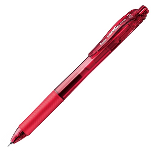 【クリックでお店のこの商品のページへ】ぺんてる ゲルインクボールペン エナージェル・エックス 0.5mm 赤 BLN105-B 1本 BLN105-B